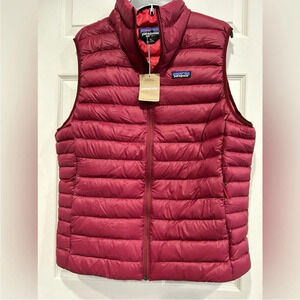 Patagonia Men’s S Small Down Sweater Puffer Vest Carmine Red NWT Puff Insulated